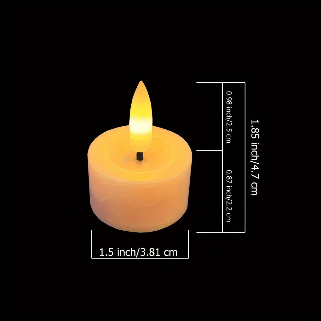Magische vlamloze theelichtjes set creëert gezellige sfeerverlichting zonder brandgevaar.