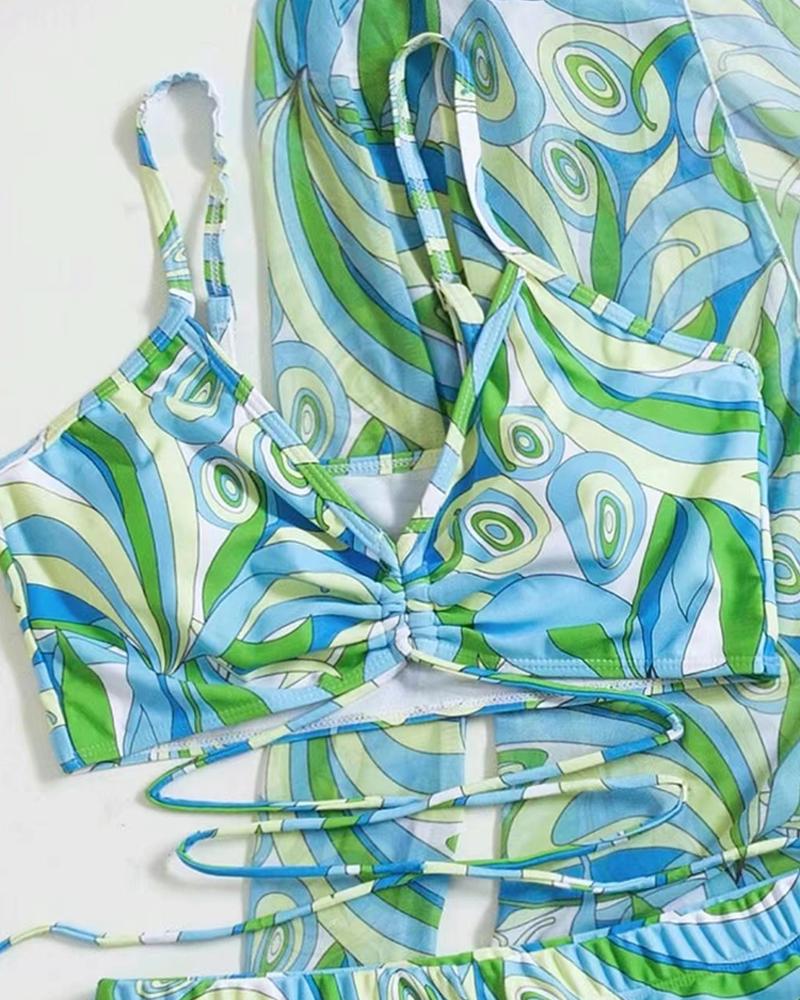 Luxe dames bikini set, inclusief stijlvolle strandbroek voor ultiem comfort.