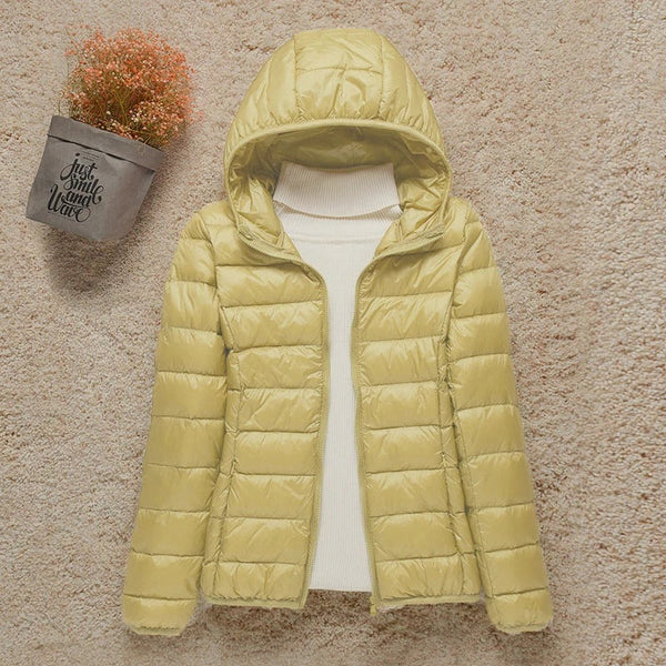 Populaire waterdichte gewatteerde winterjas voor dames, warm, modieus en zeer praktisch.