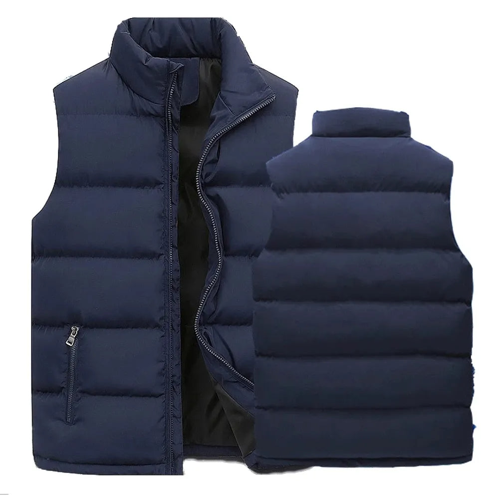 Comfortabele heren bodywarmer, lichtgewicht gewatteerd, perfect voor winterse warmte.