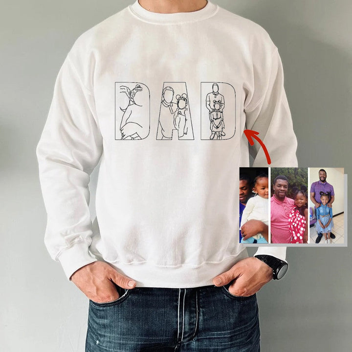 Zachte heren sweatshirt hoodie, comfortabel en gepersonaliseerd. Een uniek cadeau voor vader.