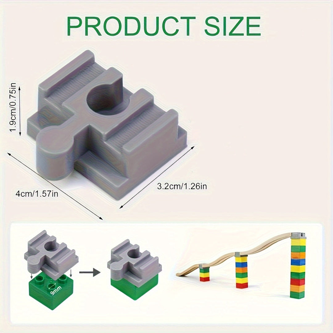 Essentiële kleurrijke spooradapters voor hobby modelbouwers; verstelbare treinbaan constructie.