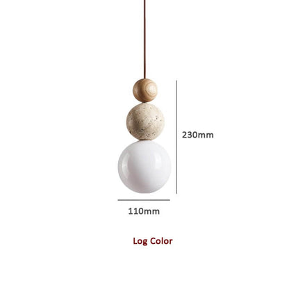 Moderne Hanglamp van Travertin - Eenvoudig Design