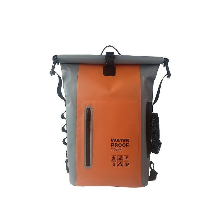 Veelzijdige 25L waterdichte roll-top rugzak, perfect als strandtas of sportrugzak.