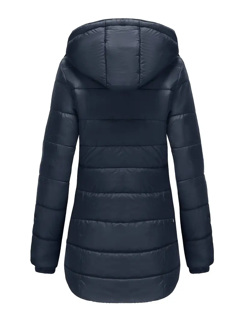 Halflange waterdichte dames winterjas, biedt optimale bescherming tegen regen, wind en kou.