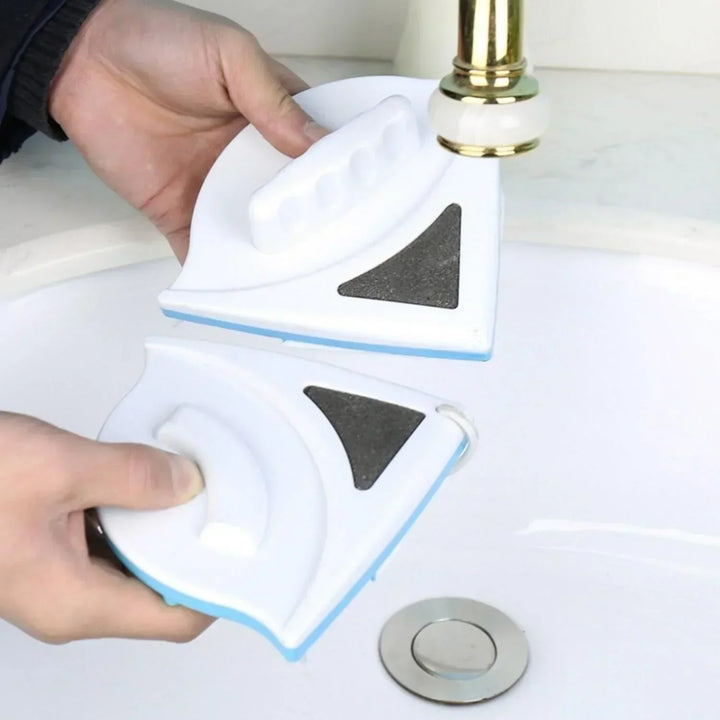 Bereik hoge ramen veilig met deze magnetische ruitenreiniger; perfect voor huishoudelijk gebruik.