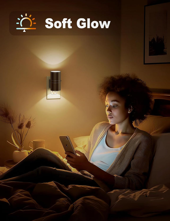 Gebruiksvriendelijke dimbare LED nachtlamp; plug-in design voor directe sfeerverlichting. Geschikt voor elke ruimte.
