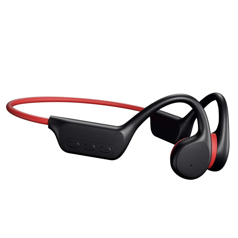 Unisex open-ear hoofdtelefoon SafeSound voor veilig fietsen en hardlopen, met omgevingsgeluid en botgeleiding.