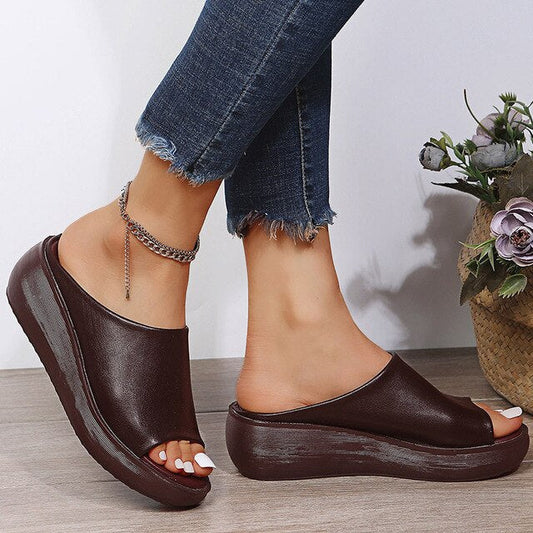 "Eco sandalen dames met hoge hak, elegant ontwerp, orthopedisch voetbed, in bruin, wit, zwart, modieus en comfortabel"