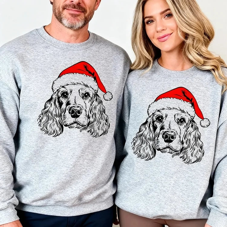 Feestelijke gepersonaliseerde kersttrui voor hem/haar, met unieke foto van je hond of kat.
