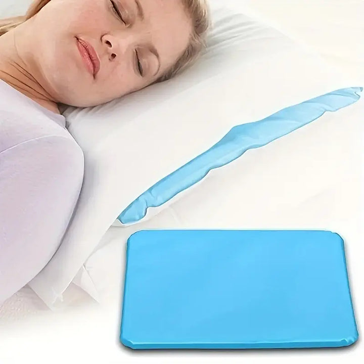 Ergonomisch gel kussen met microvezel hoes; biedt neksteun en verkoeling voor beter slaapcomfort.