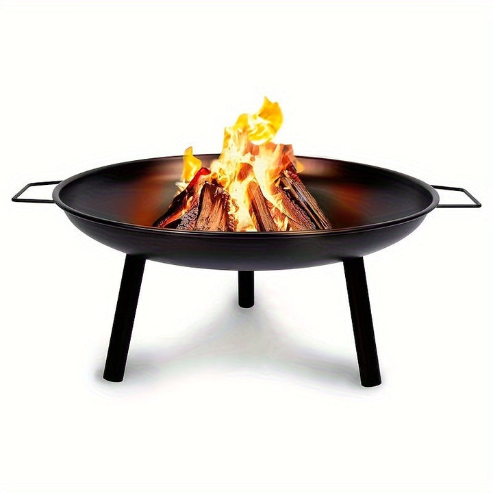 Hoogwaardige gietijzeren vuurschaal, multifunctioneel te gebruiken als barbecue of sfeervuur.