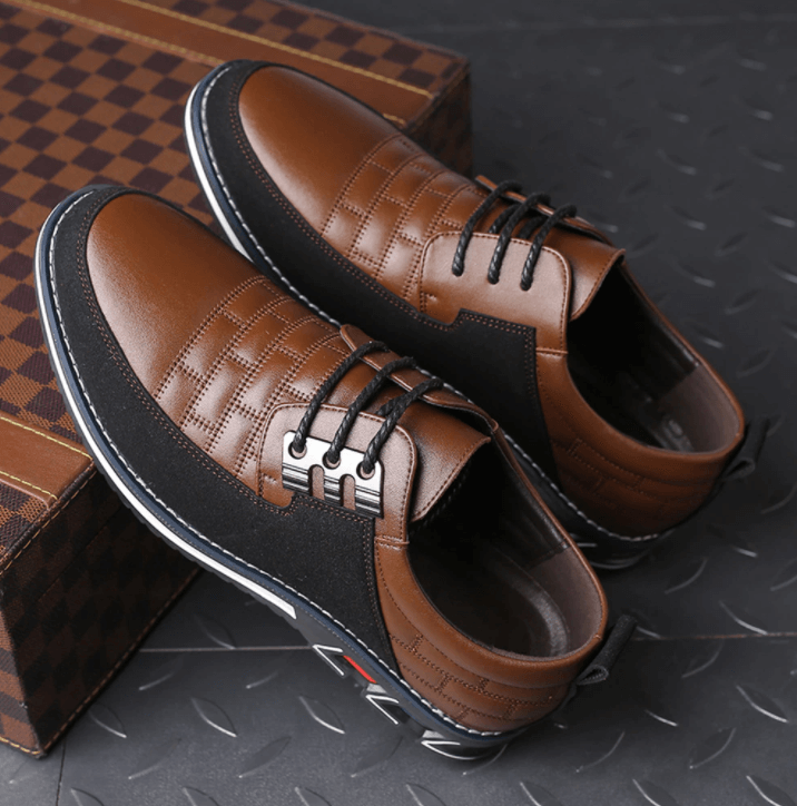Comfortabele nette heren schoenen van kunstleer, een slimme keuze voor elke dag.
