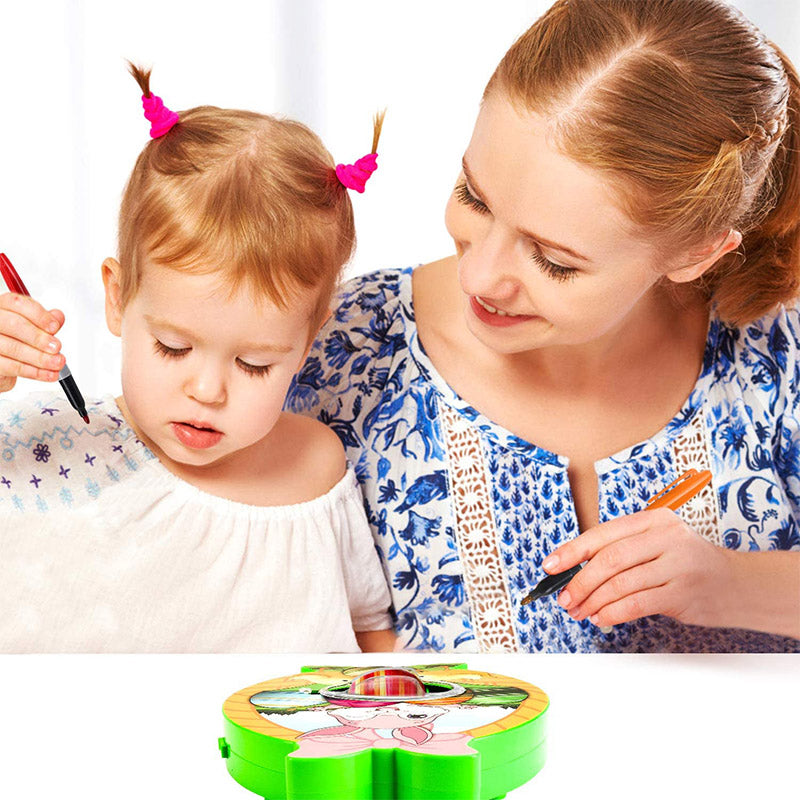 Rommelvrije Paasactiviteit: Kinderen versieren eieren met deze unieke knutselset.