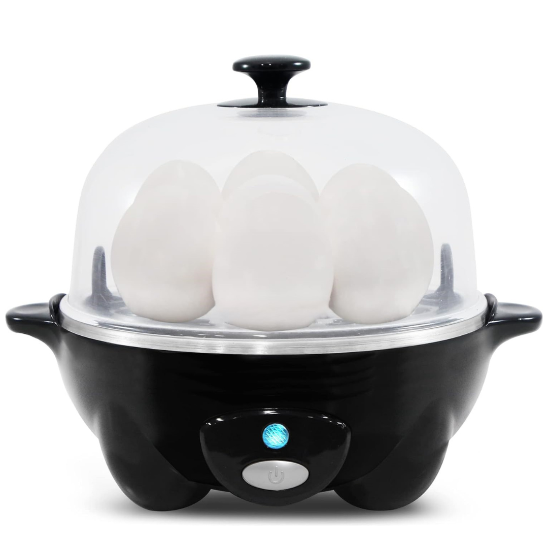 Automatische eierkoker voor moeiteloos koken van perfecte eieren, van zacht tot hard, elke keer weer.