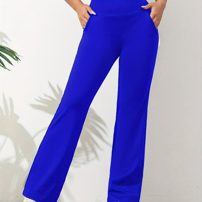 "Elastische dames yogabroek, ademend en comfortabel met flatterende snit, ideaal voor yoga of meditatie, afbeelding 1."