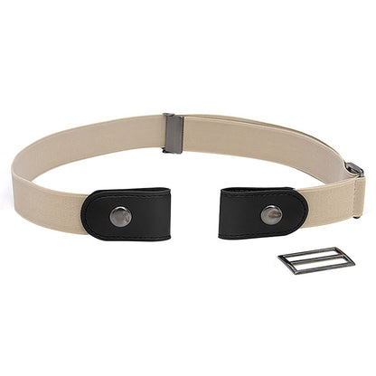 "Elastische tailleband zonder gesp voor dames, comfortabel en minimalistisch ontwerp, ideaal voor alledaags gebruik."