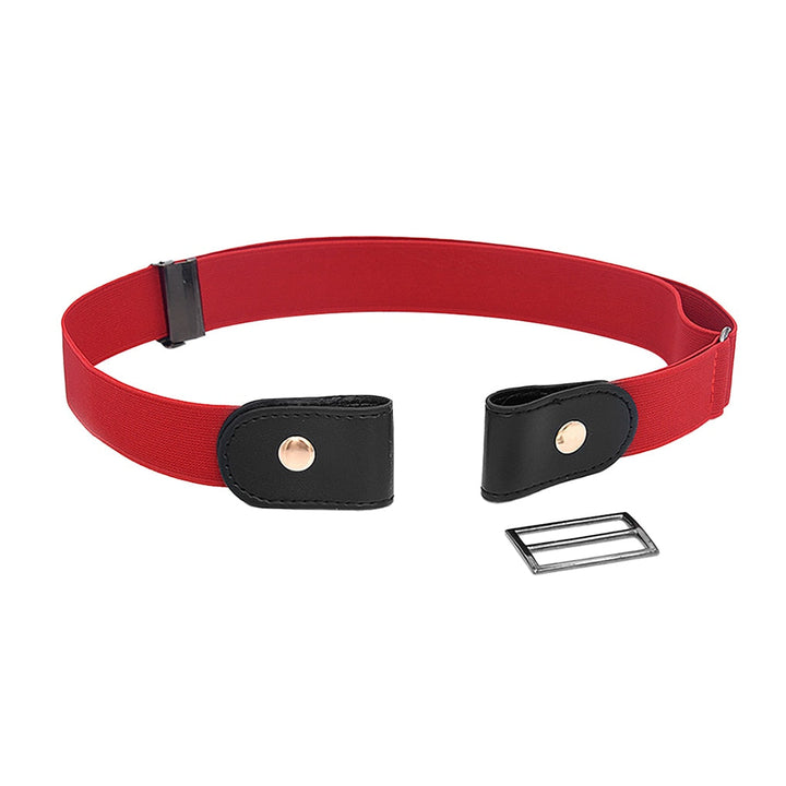 Nette opvouwbare elastische damesriem zonder gesp; compact en handig voor onderweg. Perfect dames accessoire.