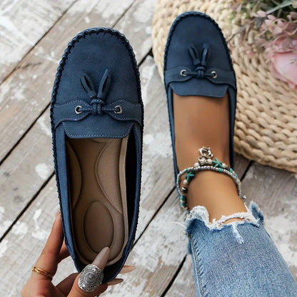 "Elegante damesmocassins met tassels in klassiek ontwerp, comfortabel voetbed voor dagelijks gebruik."