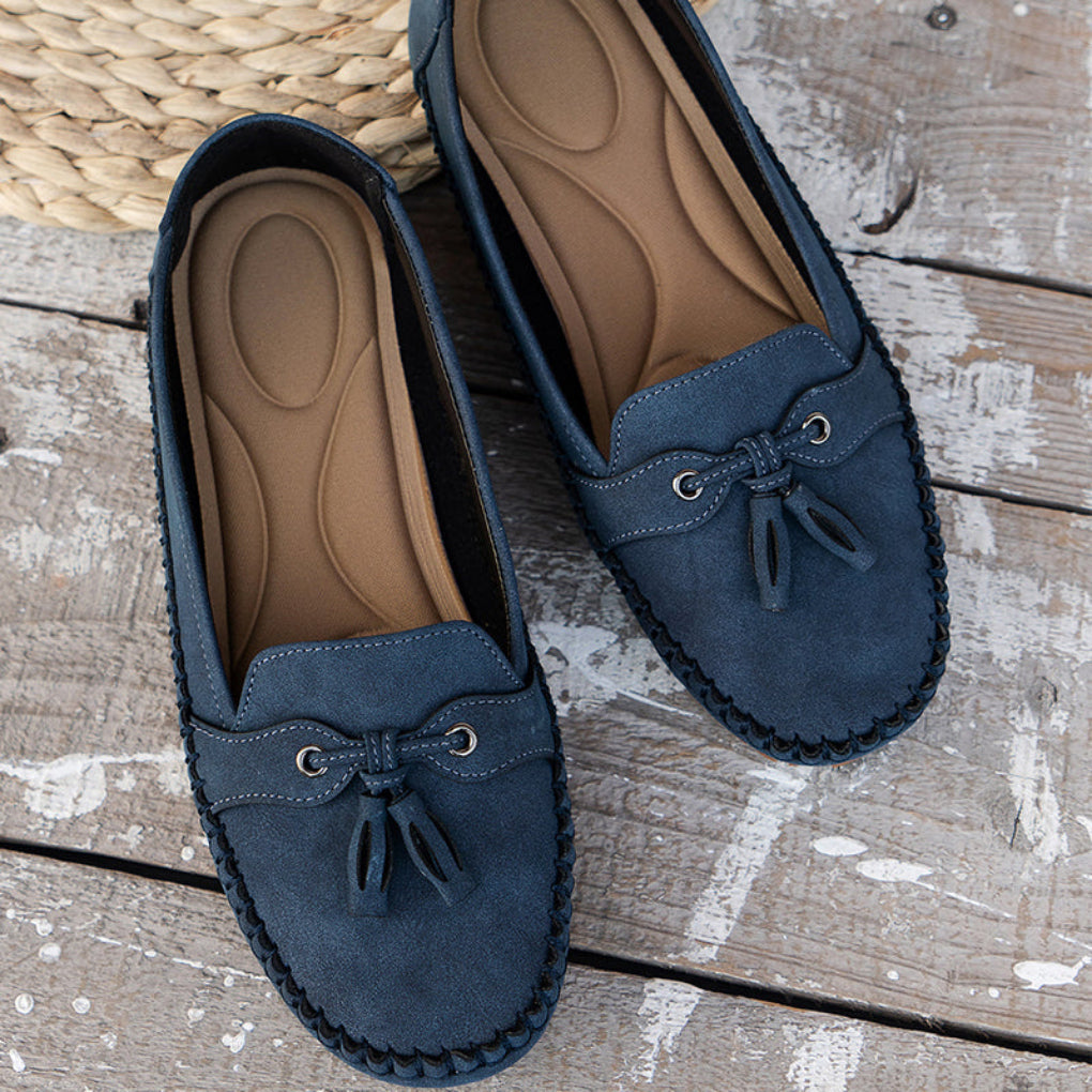 Roze nette dames mocassins, comfortabel instapmodel, elegant voor elke gelegenheid.