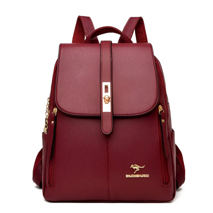 Elegante damestas in bourgondisch rood met ruim design en stijlvolle details, ideaal voor moderne vrouwen, werk en reizen.