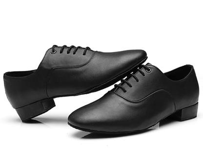 "Elegante leren Latin dansschoenen met zachte zool voor comfort, ideaal voor stijlvolle danssessies"