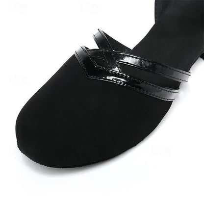 "Elegante moderne dames dansschoenen, ademend materiaal, open teen design, geschikt voor ballroom, salsa en latin."