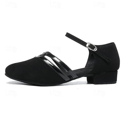 "Elegante moderne dames dansschoenen, ademend materiaal, open teen design, geschikt voor ballroom, salsa en latin."
