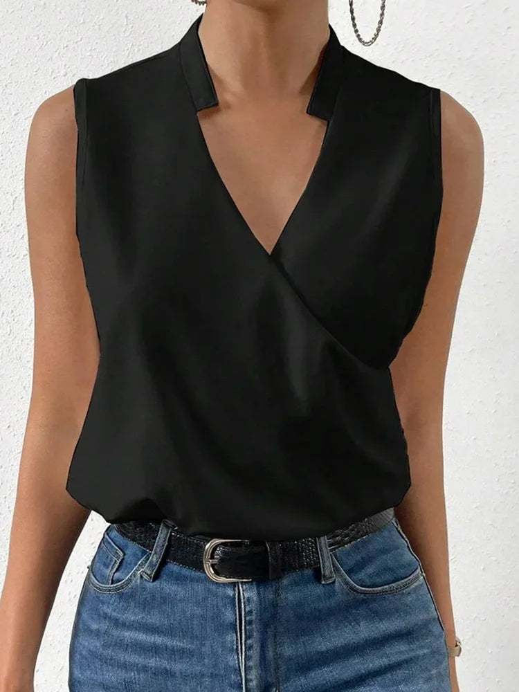 Elegante mouwloze damestop voor elke gelegenheid, verkrijgbaar in diverse kleuren, met moderne stijl en hoogwaardig materiaal