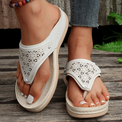 "Elegante orthopedische leren wandelsandalen voor dames, ademend bovenwerk, comfortabel en stijlvolle verlichting."