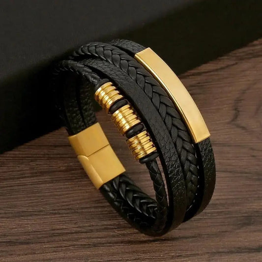 "Elegante vintage lederen armband met gedetailleerde afwerking, glanzend oppervlak en stijlvolle uitstraling voor elke gelege