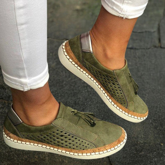 "Elegante zomerse damesschoenen Sonia met orthopedisch ontwerp in diverse kleuren zoals blauw en rood voor dagelijks comfort.