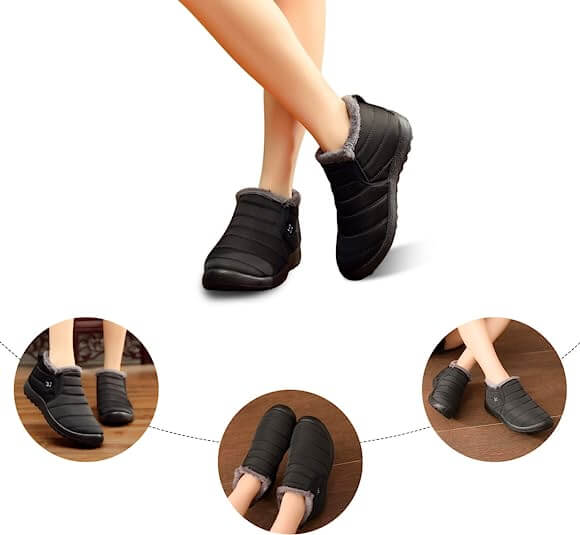 Geïsoleerd productbeeld: warme, waterdichte unisex winterlaarzen op witte achtergrond, ideaal voor webshops.