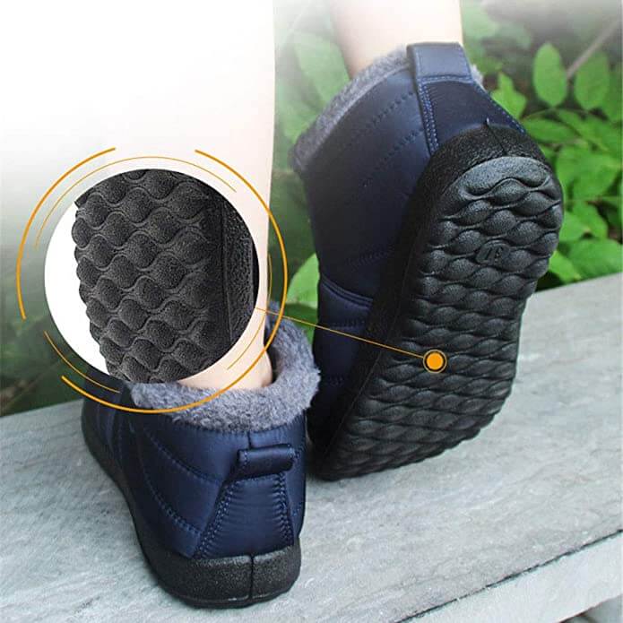 Assortiment van unisex winter enkellaarsjes in verschillende maten, waterdicht, warm en comfortabel voor iedereen.