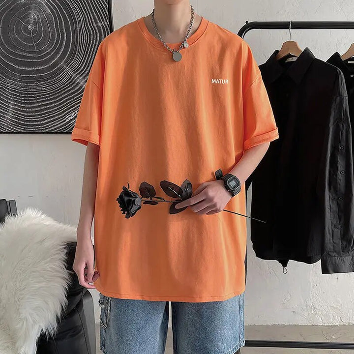 Heren casual zomer T-shirt Emil. Comfortabel basic shirt, perfect voor dagelijks gebruik in lente en zomer.