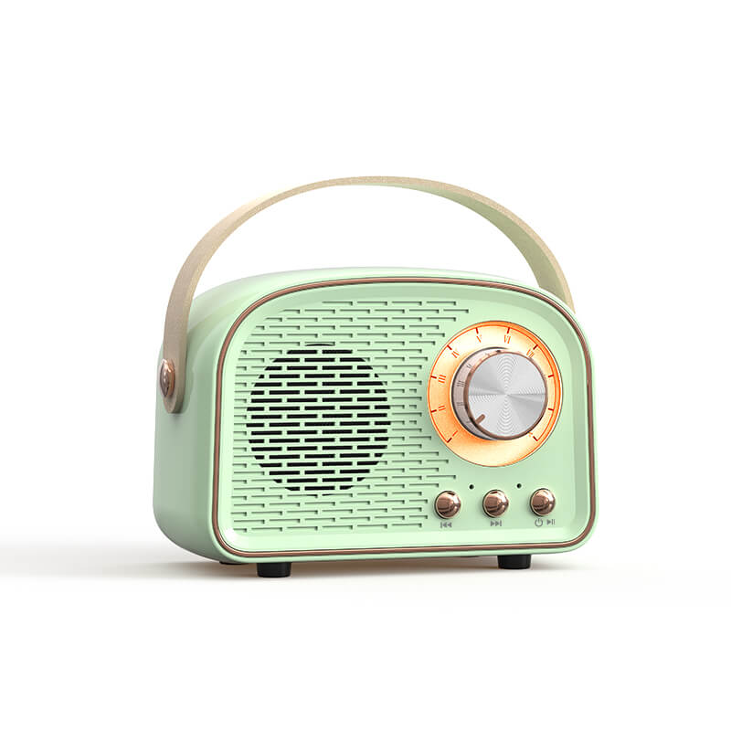 Draadloze retro Bluetooth luidspreker met FM-radio. Perfect voor muziekliefhebbers en decoratie.