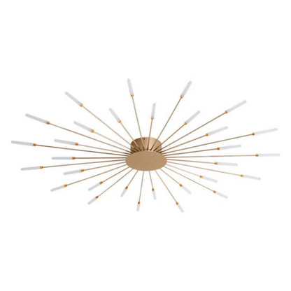 "Energiezuinige grote LED plafondlamp in modern wit metaal en acryl, ideaal voor verlichting van grote kamers."