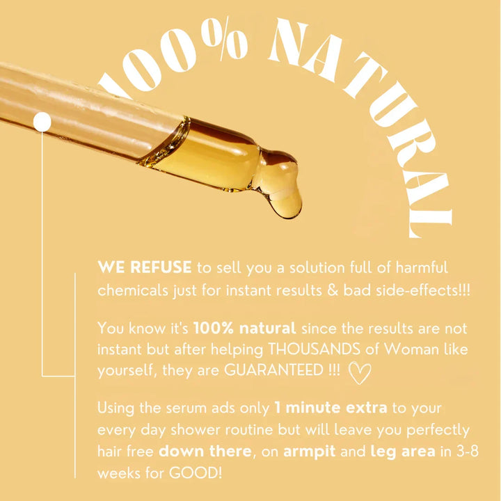 Mild haarremmend serum voor een comfortabele haarverwijdering en zijdezachte huid.