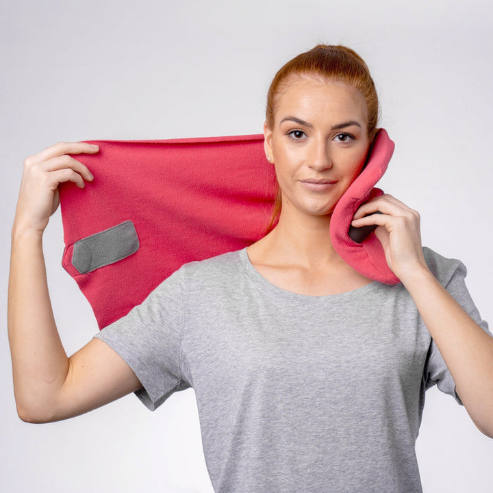 Dit ergonomische reiskussen biedt comfortabele neksteun, perfect als cadeau voor elke reiziger.