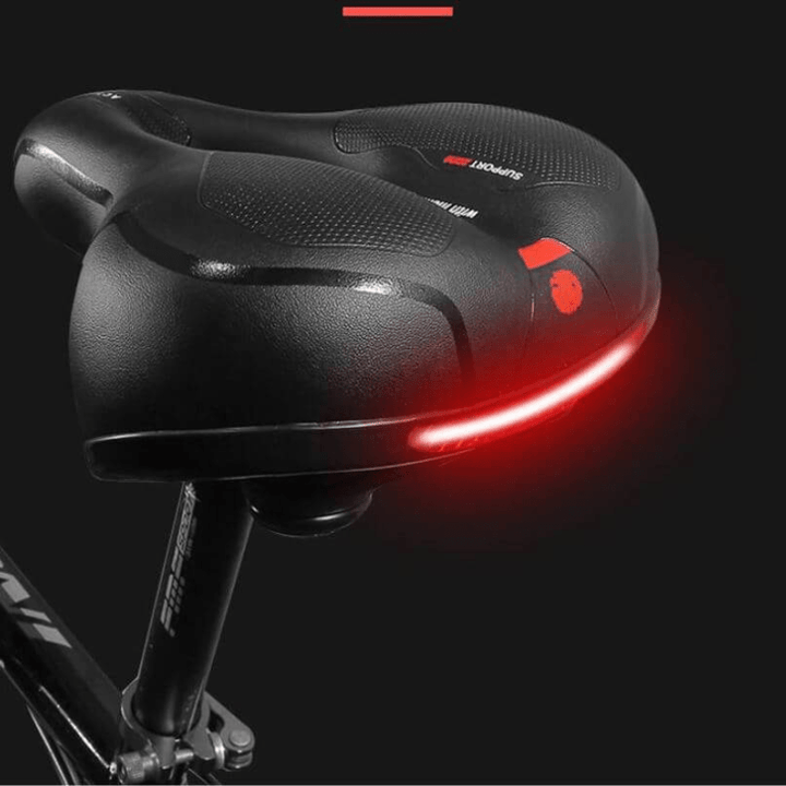 Nieuw SoftRide fietszadel met moderne vormgeving, perfect voor dagelijks gebruik en sportieve ritten.