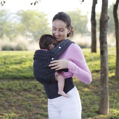 "Ergonomische babydrager met unisex design, verstelbare schouderbanden en ademend katoen voor comfort en veiligheid baby's."