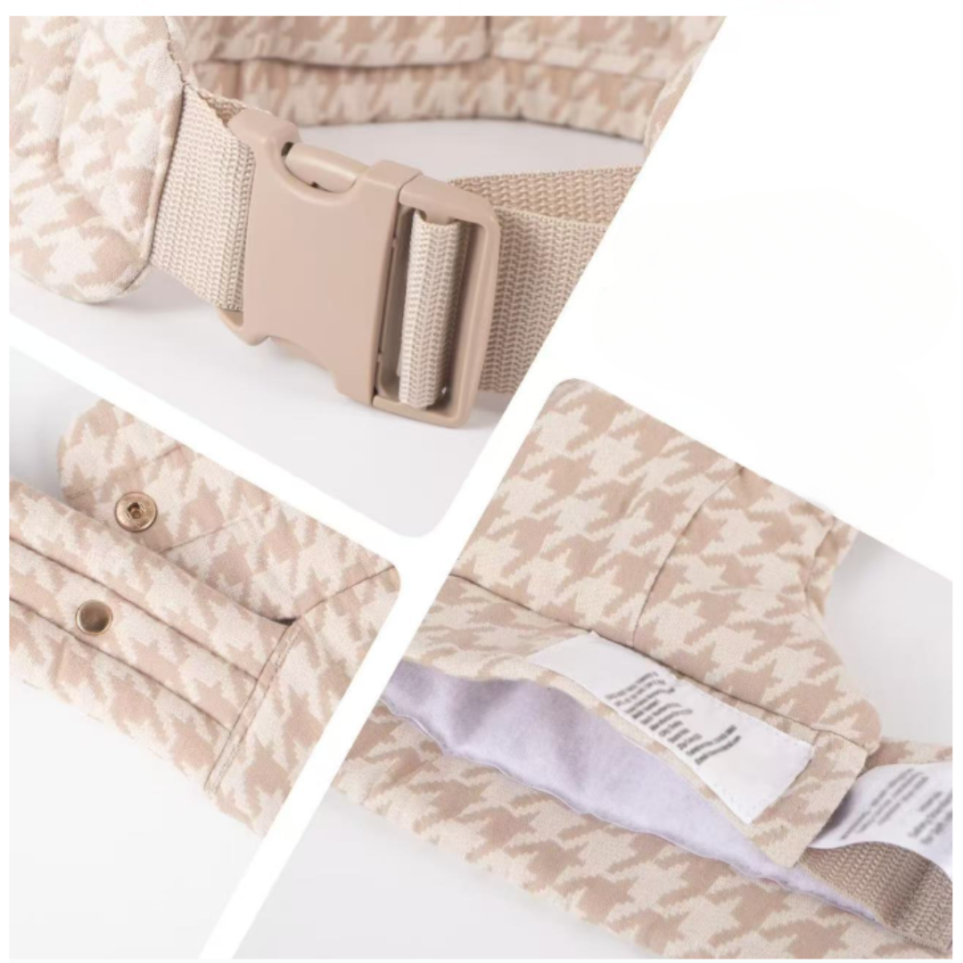 Comfortabele draagzak voor ouders met verstelbare banden. Perfect voor actief ouderschap & babydragen.