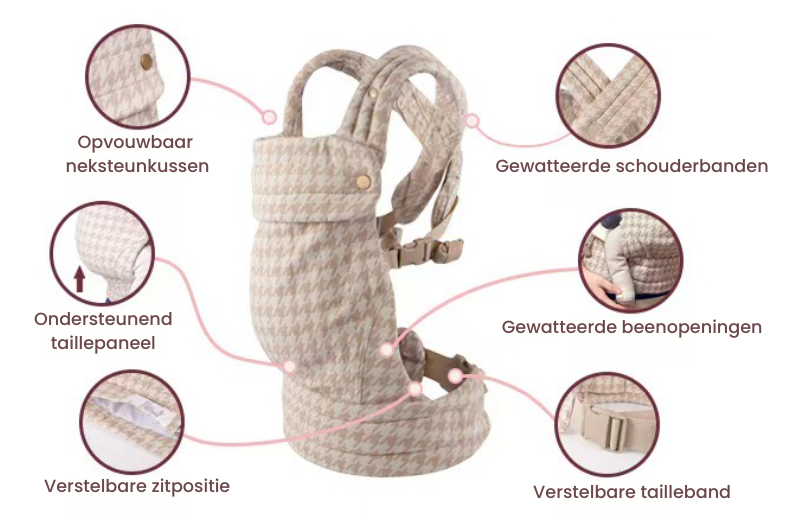 Ademende babydraagzak houdt je kleintje koel en comfortabel. Geschikt voor baby's en peuters in elk seizoen.