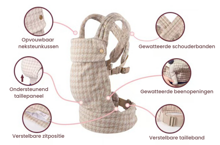 Ademende babydraagzak houdt je kleintje koel en comfortabel. Geschikt voor baby's en peuters in elk seizoen.