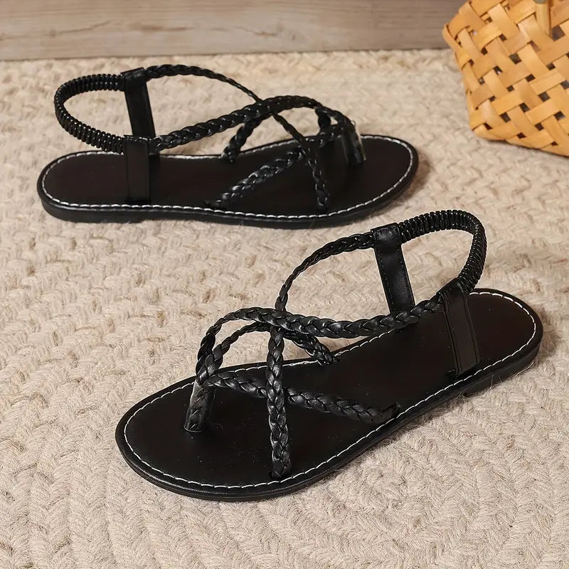 "Ergonomische Imogen dames sandalen, minimalistisch design, instapper met verstelbare bandjes, stijlvol en comfortabel."