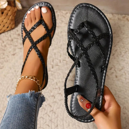 "Ergonomische Imogen dames sandalen, minimalistisch design, instapper met verstelbare bandjes, stijlvol en comfortabel."