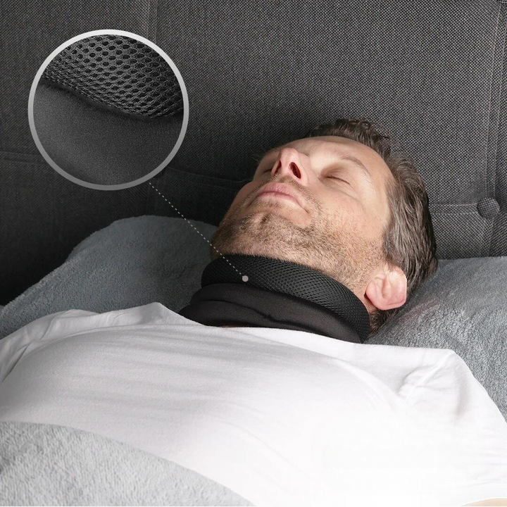 Unisex anti-snurk neksteun voor comfortabele slaap. Ergonomische ondersteuning voor een rustige nacht.