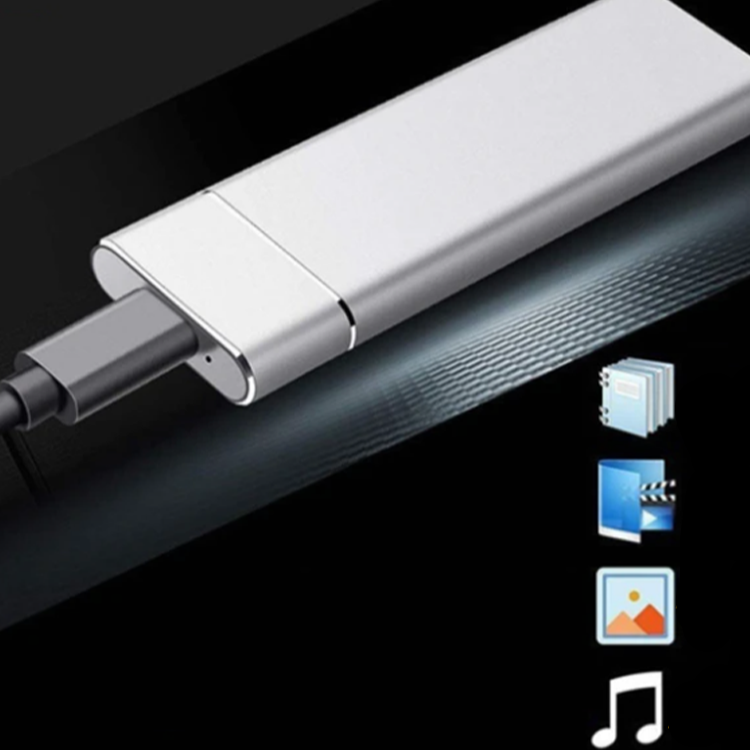 SpeedVault externe harde schijf: snelle SSD voor efficiënte dataopslag, compact en draagbaar met USB-C.