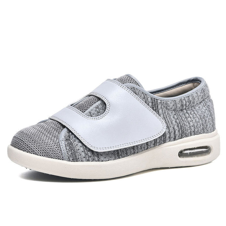 Comfortabele dames orthopedische schoenen met brede pasvorm, speciaal voor diabetische en gezwollen voeten, makkelijk verstelbaar.