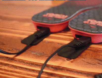 Veelzijdige heren voetenwarmers, verwarmde inlegzolen USB oplaadbaar, ideaal voor koude winterdagen.